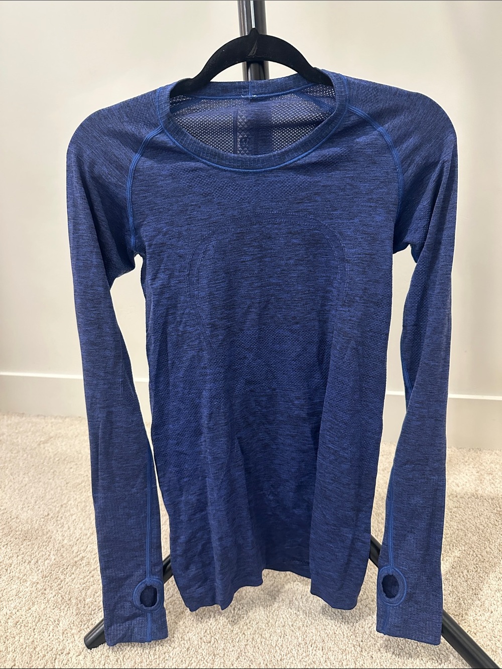 lululemon athletica Navy Long-Sleeve Workout Top